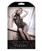 Back To Black Halter Bodystocking Ornate Tattoo Black O/S | SexToy.com