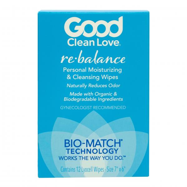 Good Clean Love Rebalance Adult Wipes Box Of 12