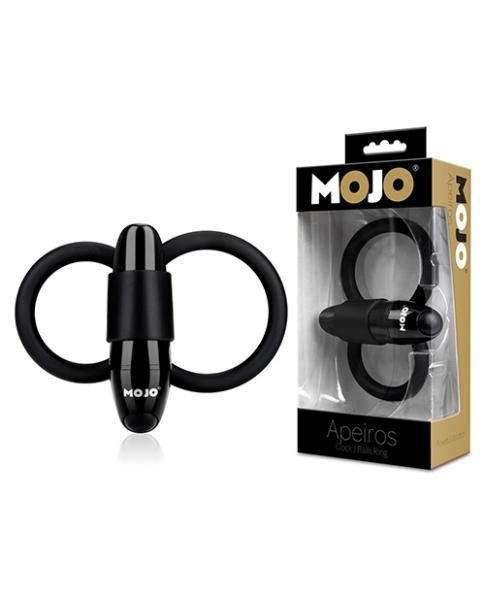 Mojo Apeiros 7 Function Vibrating Cock & Balls Ring Black | SexToy.com