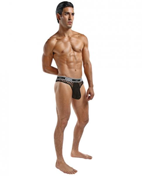 Peep Show Lo Rise Thong Black Small/Medium | SexToy.com