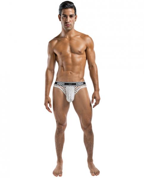 Peep Show Lo Rise Thong White Large/ Xl | SexToy.com