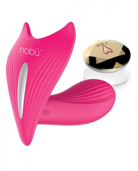 Nobu Tang Wireless Vibe with Clitoral Stimulator Pink | SexToy.com