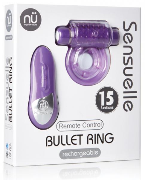 Sensuelle Remote Control Bullet Ring Purple | SexToy.com