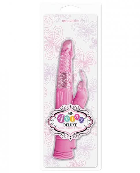 Deluxe Slim Rabbit Vibe Pink | SexToy.com