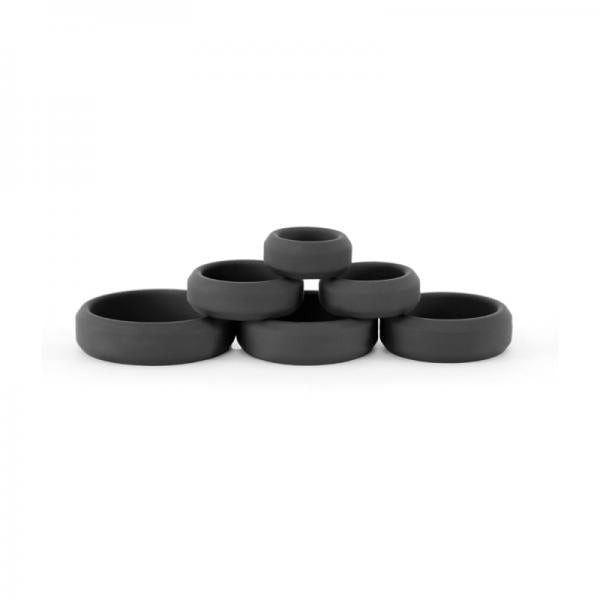 Renegade Build A Cage Rings Black Set Of 6 | SexToy.com