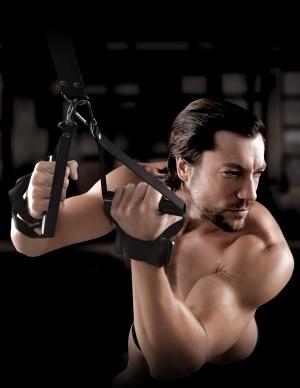 Sir Richard's Command Suspension Cuff Set Black | SexToy.com