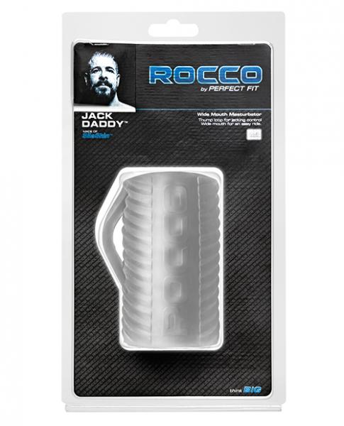 The Rocco Jack Daddy Wide Mouth Stroker Clear | SexToy.com