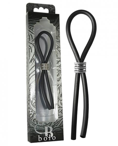 Bolo Lasso & Grooved Stainless Steel Slider Black | SexToy.com