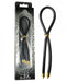 Bolo Silicone Lasso with Gold Crown Slider Ring Black | SexToy.com