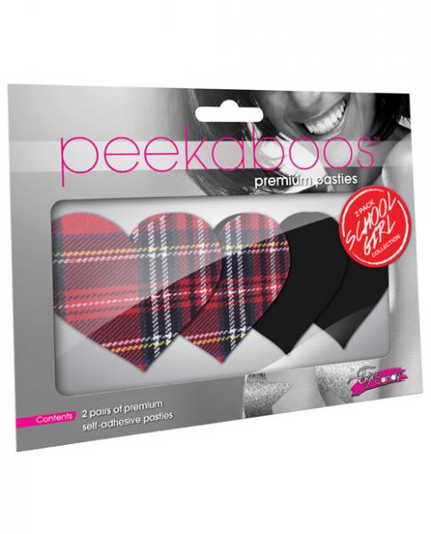 Peekaboos Schoolgirl Hearts Pasties O/S | SexToy.com