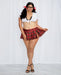 Homeroom Hottie Schoolgirl White Red Queen Size | SexToy.com