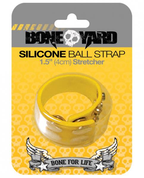 Boneyard Silicone Ball Strap Yellow | SexToy.com