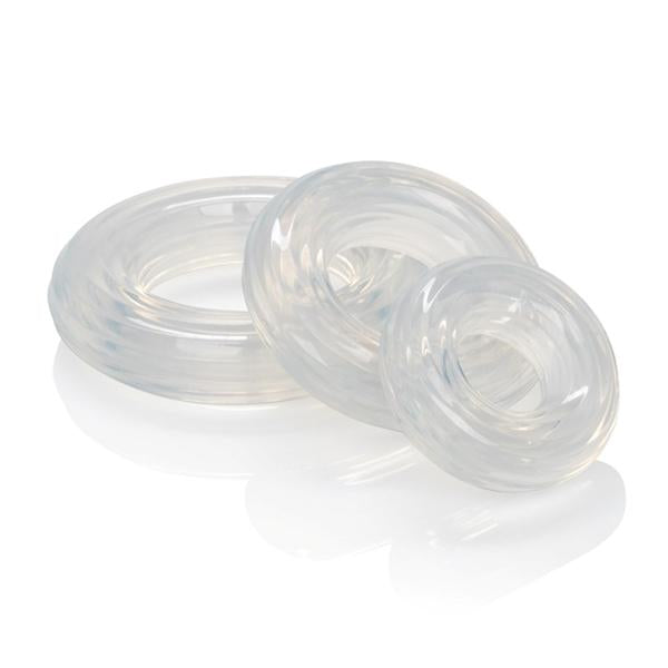 Premium Silicone Ring Set Clear Pack Of 3 | SexToy.com