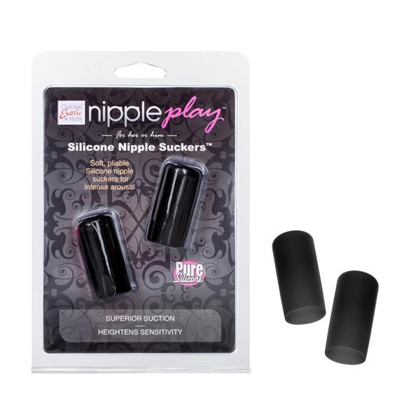 Nipple Play Silicone Nipple Suckers Black | SexToy.com