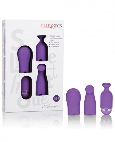 Silhouette S21 Vibrator with 3 Sleeves Purple | SexToy.com