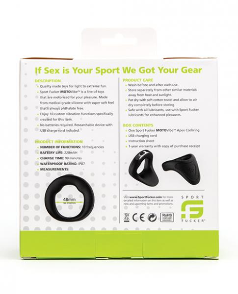 Sport F*cker Motovibe Apex Vibrating Cock Ring Black