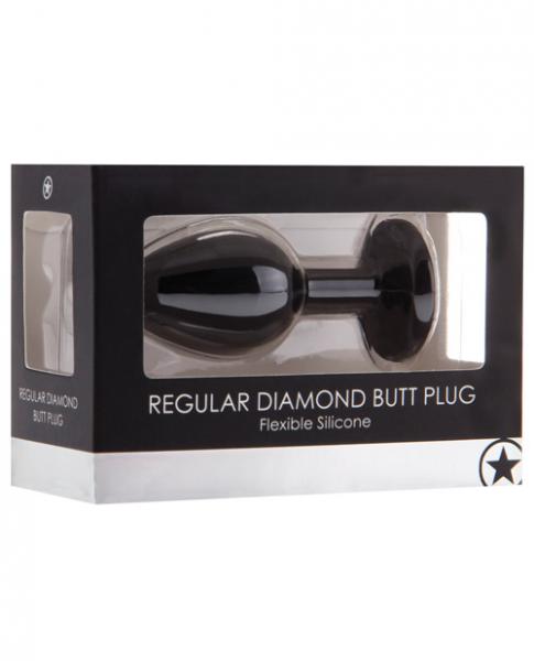 Ouch Regular Diamond Butt Plug Black | SexToy.com