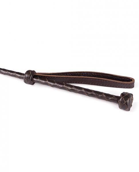Spartacus Heart Riding Crop Brown Leather