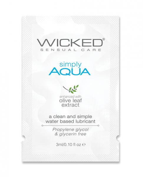 Wicked Sensual Care Simply Aqua Water Based Lubricant  - .1 Oz