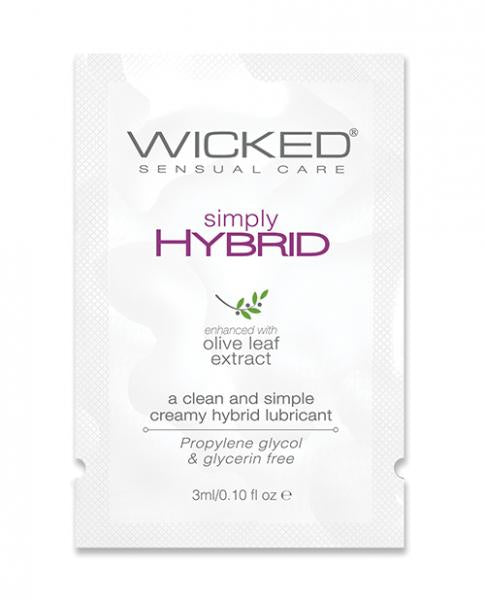 Wicked Sensual Care Simply Hybrid Lubricant - .1 Oz. | SexToy.com