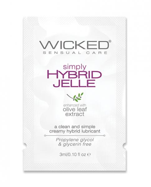 Wicked Sensual Care Simply Hybrid Jelle Lubricant - .1 Oz