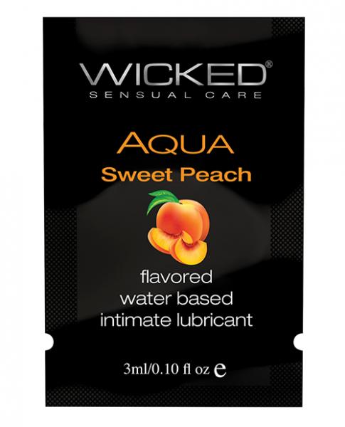 Wicked Aqua Flavored Lubricant Sweet Peach .10oz