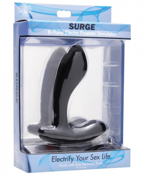 Zeus Surge Bipolar Electro Prostate Stimulator - Black | SexToy.com