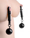 Black Bomber Nipple Clamps Ball Weights | SexToy.com