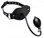 Silencer Inflatable Locking Silicone Penis Gag Black | SexToy.com