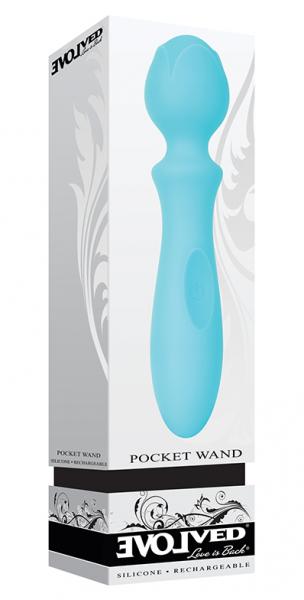 Pocket Wand Blue Petite Body Massager | SexToy.com