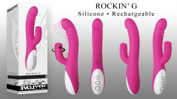 Rockin G Rabbit Vibrator Pink | SexToy.com