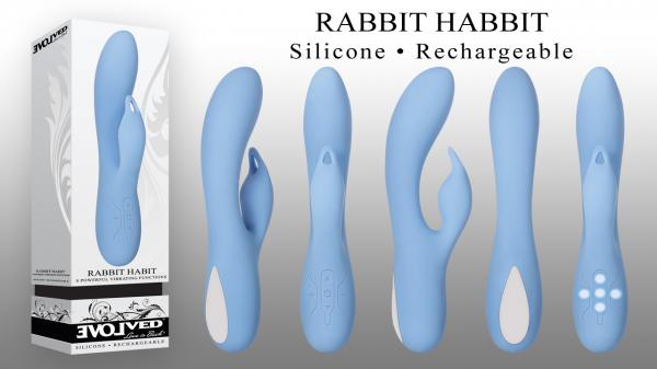 Rabbit Habit Blue Vibrator | SexToy.com