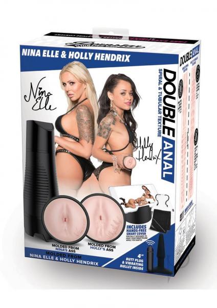 Pornstar Double Anal Realistic Masturbators Nina Elle And Holly Hendrix | SexToy.com