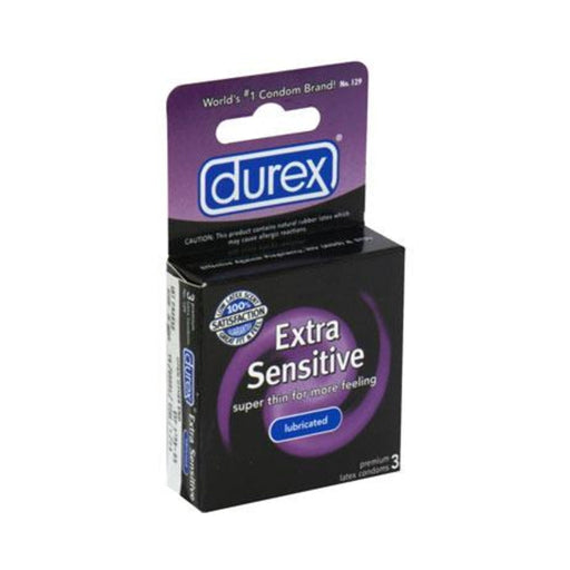 Durex Extra Sensative Lubricated Condoms (3 Pack) | SexToy.com