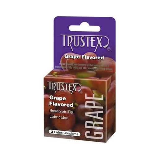 Trustex Flavored Condoms Grape 3 Pack | SexToy.com