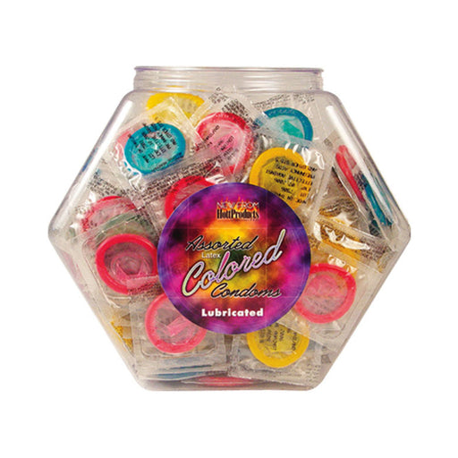 Assorted Colored Condoms Display Bowl | SexToy.com