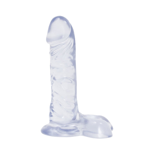 Crystal Jellies Ballsy Super C*ck 7 Inch - Clear | SexToy.com