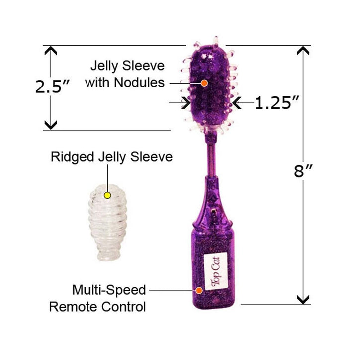 Wiggle Wand Textured Bullet Vibrator Purple | SexToy.com