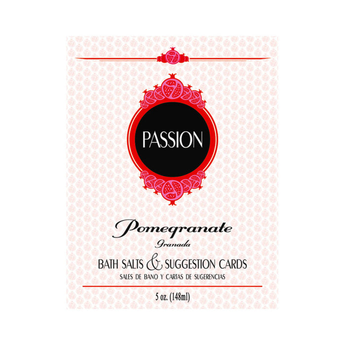 Passion Bath Salts & Suggestion Cards - Pomegranate | SexToy.com