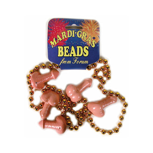 Mardi Gras Penis Beads Beige | SexToy.com