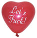 X-Rated Valentine Heart Balloons Red 8 Per Pack | SexToy.com