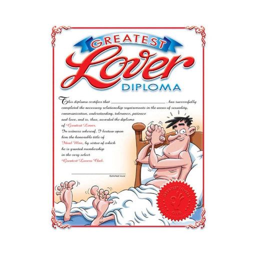 Greatest Lover Diploma (Male) | SexToy.com