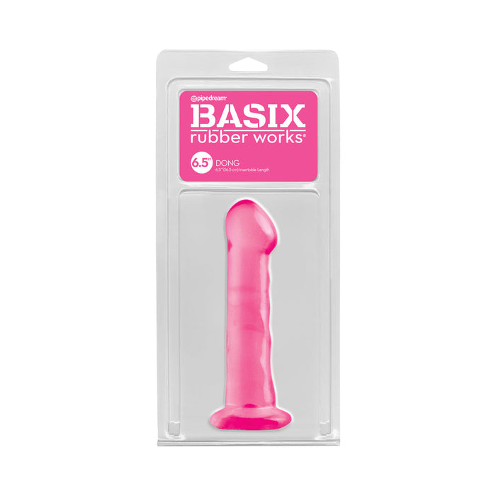 Basix Rubber Works 6.5 Dong Pink | SexToy.com