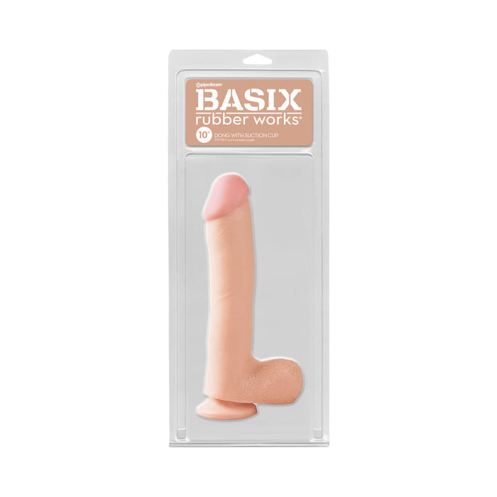 Basix 10in Dong with Suction Cup | SexToy.com