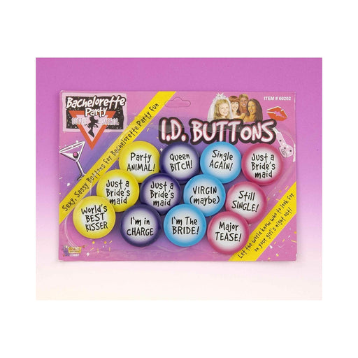 Bachelorette ID Button Set (12) | SexToy.com