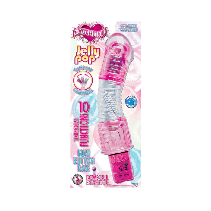 Orgasmalicious Jelly Pop Pink Vibrator | SexToy.com