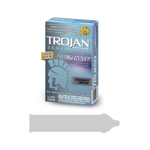 Trojan Thintensity Latex Condoms With Ultrasmooth Lubricant | SexToy.com