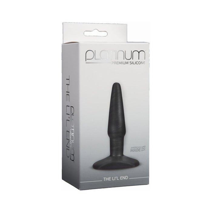 Platinum Premium Silicone The Lil End Charcoal Plug | SexToy.com