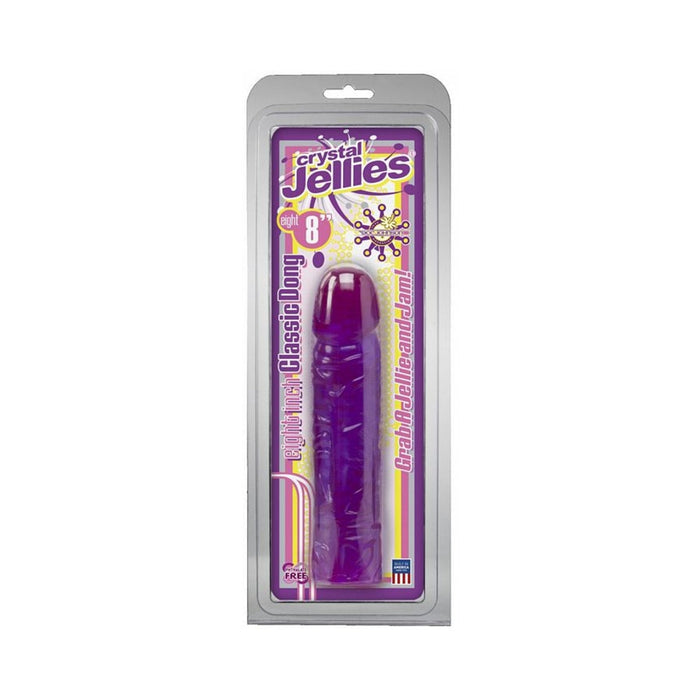 Crystal Jellies -Classic Dong 8in Purple | SexToy.com