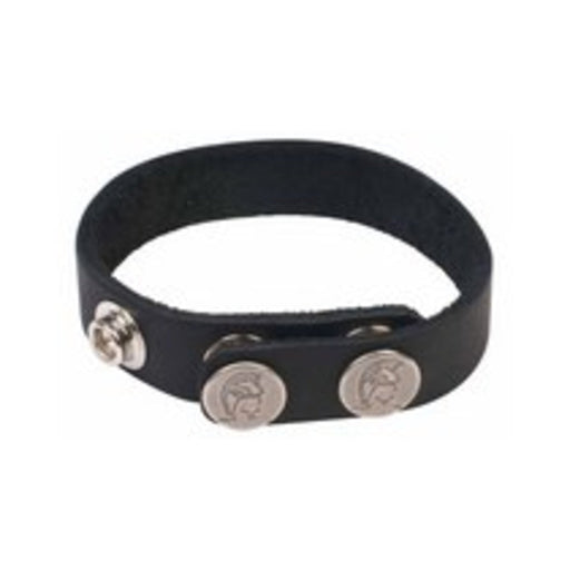 Spartacus Leather Cock Ring Nickel Free Snaps | SexToy.com